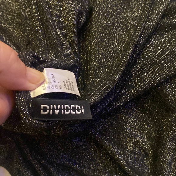 SM 6, stretchy and skin tight dress dark gray&purple  colored mini skirt! - Picture 6 of 7